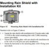 215109 Optional rain shield installation kit for PTB330