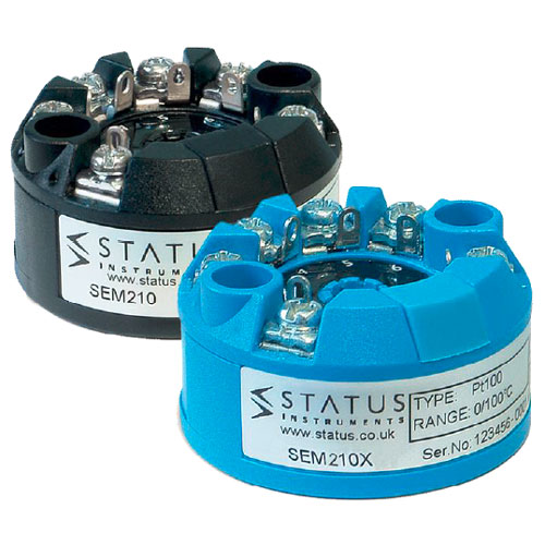 Status SEM210 and SEM210X temperature transmitters