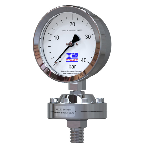 Stewarts 2030 Chemical Seal Pressure Gauge