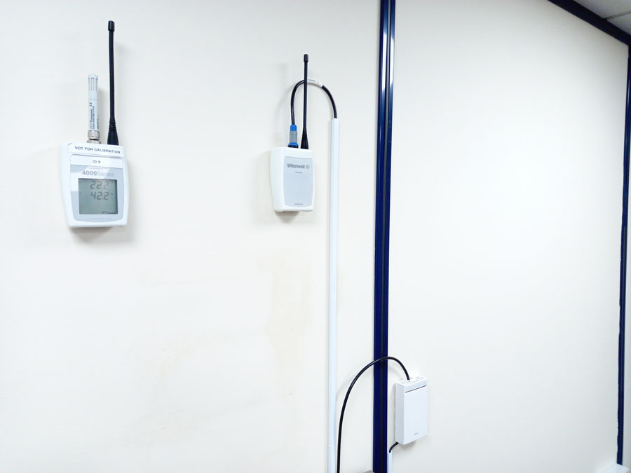 Fluidic CO2 office monitoring via EMS